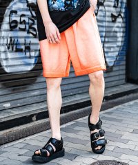 Rocky Monroe/ロッキーモンロー Rocky Monroe ショートパンツ ワイド メンズ レディース カラーパンツ ダブルグラデーション イージー 短パン ひざ丈 半パン ハ/508239990
