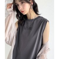 Classical Elf/クラシカルエルフ Classical Elf 春夏コーデの主役！シルケット胸元刺繍サイド裾スリット入りノースリーブカットソー/508240039
