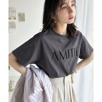 Classical Elf/クラシカルエルフ Classical Elf ワンランク上の大人シンプルベーシック。シルケット加工フロッキープリントTシャツ（半袖）/508240041
