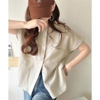 Classical Elf/クラシカルエルフ Classical Elf 軽やかな風を感じて爽やかに。Wポケットフレンチスリーブシャツ/508240048