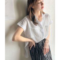 クラシカルエルフ Classical Elf 軽やかな風を感じて爽やかに。Wポケットフレンチスリーブシャツ