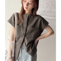 Classical Elf/クラシカルエルフ Classical Elf 軽やかな風を感じて爽やかに。Wポケットフレンチスリーブシャツ/508240048