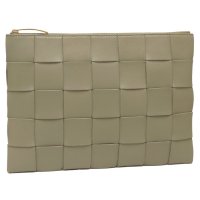 BOTTEGA VENETA/ボッテガヴェネタ BOTTEGA VENETA クラッチバッグ カセット フラットポーチ ベージュ レディース BOTTEGA VENETA 652931 VC/508240104