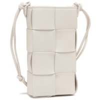 BOTTEGA VENETA/ボッテガヴェネタ BOTTEGA VENETA スマホケース ストラップ フォンケース スマホポーチ ホワイト レディース BOTTEGA VENETA 730/508240112