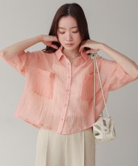 Bab/バブ Bab シアーショートシャツブラウス/508240167