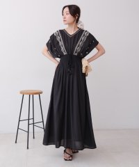 Bab/バブ Bab フロント刺繍ウエストシャーリングワンピース/508240168