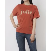 EGLANTINE/エグランティーヌ EGLANTINE jolieロゴプリント半袖Tシャツ【日本製】/508240249