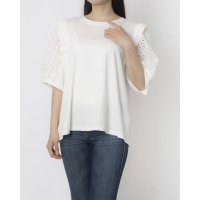 BRODIAEA/ブローディア BRODIAEA 袖レースフリル付きカットソー/508240268