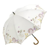 CHINOISERIE MODERN KYOTO/シノワズリーモダンキョウト シノワズリーモダン京都 シノワズリーモダンキョウト シノワズリーモダン京都 優雅ボタニカル刺繍 かわず張りショート長日傘/508240281