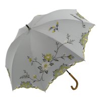 CHINOISERIE MODERN KYOTO/シノワズリーモダンキョウト シノワズリーモダン京都 シノワズリーモダンキョウト シノワズリーモダン京都 優雅花鳥刺繍 かわず張りショート長日傘/508240282