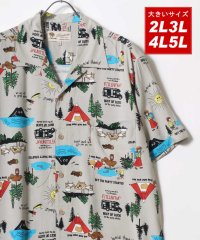 marukawa shonan/マルカワ MARUKAWA レーヨン アロハシャツ オープンカラー 開襟シャツ 半袖 柄シャツ ハワイアンシャツ 大きいサイズ 2L 3L 4L 5L/508240317