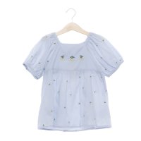 petit main/プティマイン petit main チェリー刺繍パフブラウス/508240386