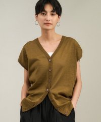 サロン　アダム　エ　ロペ/リネンニットベスト2WAYカーディガン［ドライタッチ・洗える］/508240513