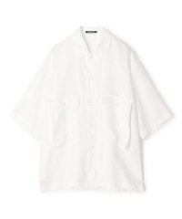 GALERIE VIE/ リネンポプリン サファリシャツ/508240521