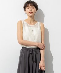 NIJYUSANKU（LARGE SIZE）/【SLOW/一部店舗限定】ブライトヴィンテージクロス ノースリーブ ブラウス/508240851