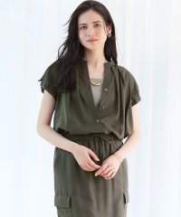 NIJYUSANKU（SMALL SIZE）/【SLOW/一部店舗限定】ブライトヴィンテージクロス タック ブラウス/508240854
