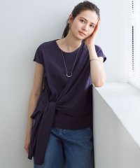 NIJYUSANKU（LARGE SIZE）/【SLOW/一部店舗限定】ライトツイストコットン サッシュデザイン Tシャツ/508240861