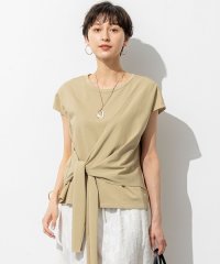 NIJYUSANKU（LARGE SIZE）/【SLOW/一部店舗限定】ライトツイストコットン サッシュデザイン Tシャツ/508240861
