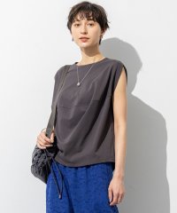 NIJYUSANKU（LARGE SIZE）/【SLOW/一部店舗限定】ライトツイストコットン 切り替えデザイン Tシャツ/508240862