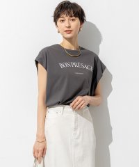 NIJYUSANKU（SMALL SIZE）/【接触冷感/洗える】BON－PRESAGE ロゴ フレンチスリーブ Tシャツ/508240872