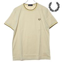 FRED PERRY/フレッドペリー FRED PERRY TWIN TIPPED T－SHIRT OATM/CHMPG/STONE [M1588－Y56]/506899247