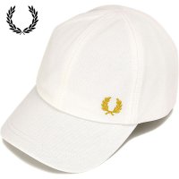 FRED PERRY/フレッドペリー FRED PERRY PIQUE CLASSIC CAP SNWHITE/HNYCOMB [HW6726－Y53]/507521000