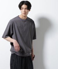 NANO universe/エアリーストレッチ布帛Tシャツ/508112130