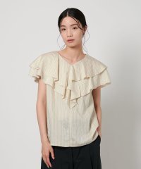 BEAUTY&YOUTH UNITED ARROWS/ストライプ レイヤーフリル ブラウス －ウォッシャブル－/508222170