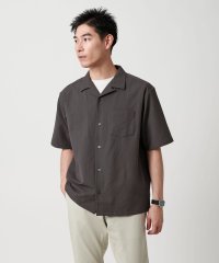 green label relaxing/【WEB限定】JUST fit サッカー オープンカラー 半袖 シャツ/508225574