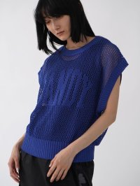 LASUD/ラシュッド LASUD メッシュニットロゴベスト/508241217