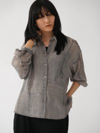 LASUD/ラシュッド LASUD パッチワークプリントシャツ/508241218