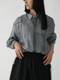 LASUD/ラシュッド LASUD パッチワークプリントシャツ/508241218