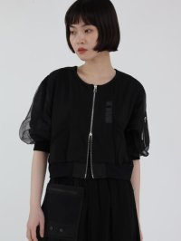 LASUD/ラシュッド LASUD チュールドッキングショートブルゾン/508241219