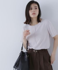 NATURAL BEAUTY BASIC/シフォンラインTブラウス/508241227