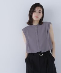 NATURAL BEAUTY BASIC/デザインショルダーブラウス/508241229