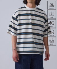 JUNRed/【セットアップ対応】j.n.r.d/ウェーブワッフルボーダーTシャツ/508241258