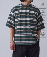 JUNRed/【セットアップ対応】j.n.r.d/ウェーブワッフルボーダーTシャツ/508241258