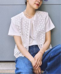 Spick & Span/デニムカットワークエンブロイダリージレ/508241322