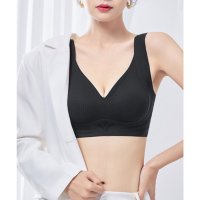 Lace Ladies/レースレディース Lace Ladies ソリッドカラー Vネック ノンワイヤー 脇高 ブラジャー/508241611