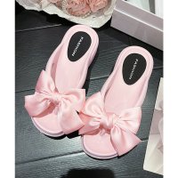 Lace Ladies/レースレディース Lace Ladies サテン リボン EVA 厚底 トング サンダル/508241672