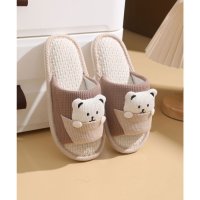Lace Ladies/レースレディース Lace Ladies ベア ワッフル オープン フラット スリッパ/508241680