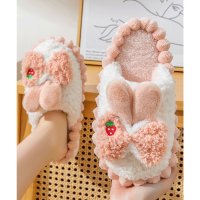 Lace Ladies/レースレディース Lace Ladies 配色 ウサギ ボア スリッパ ルームシューズ/508241687