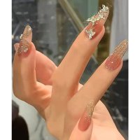 Lace Ladies/レースレディース Lace Ladies バラエティ ビジュー 血色カラー デザイン ネイルチップ【返品不可商品】/508241704