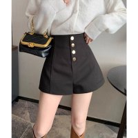 Lace Ladies/レースレディース Lace Ladies フロントボタン ハイウエスト フレア ショート パンツ/508241739