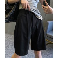 Lace Ladies/レースレディース Lace Ladies フロントボタン ダブルタック ハイウエスト ハーフ パンツ/508241746