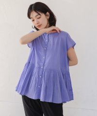 Bou Jeloud/ブージュルード Bou Jeloud ボイルタックバンドカラーブラウス/508241816