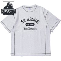 XLARGE/エクストララージ XLARGE ×Champion REVERSE WEAVE STICHED S/S TEE NAVY [101252011048]/508242128