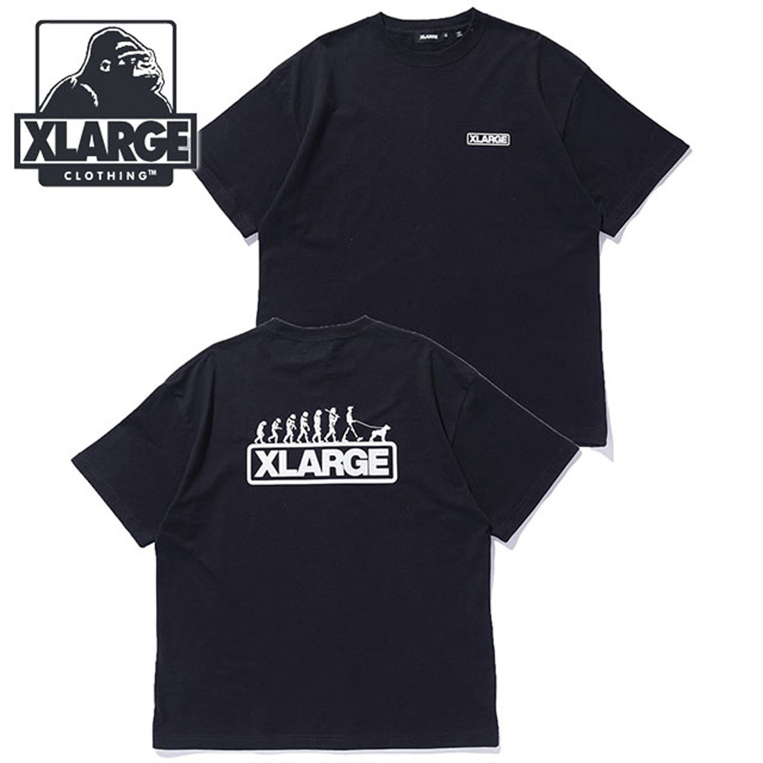 エクストララージ XLARGE SCRAWL S/S TEE BLACK [101242011010