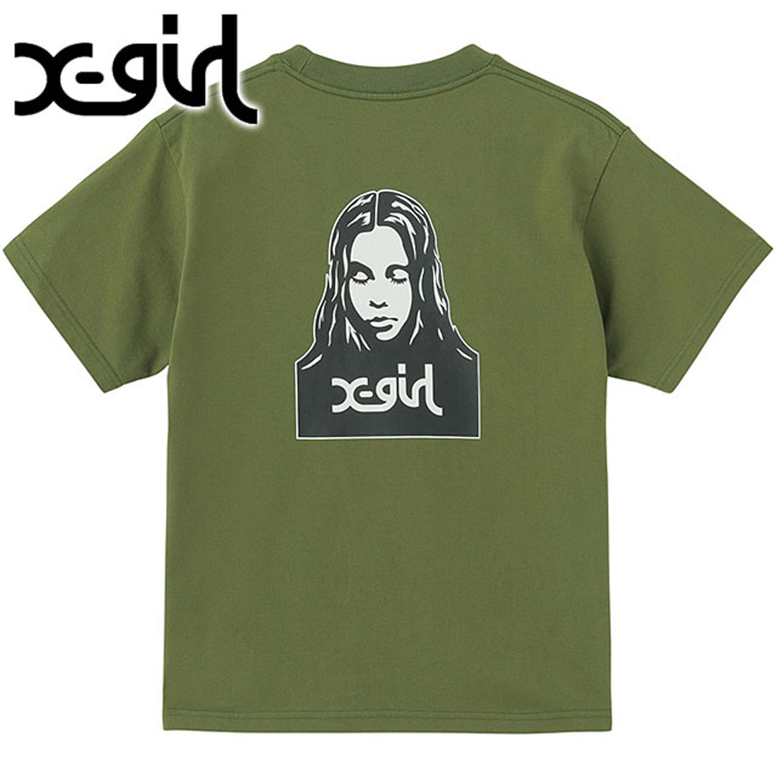 エックスガール X－girl FACE S/S TEE WHITE ホワイト 白