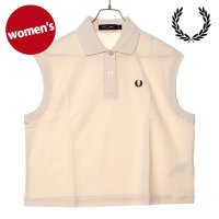 FRED PERRY/フレッドペリー FRED PERRY SLEEVELESS PIQUE SHIRT SILKY－PEACH [G9185－R33]/508242175